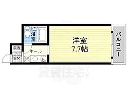 スチューデント平野 ワンルームの間取図画像