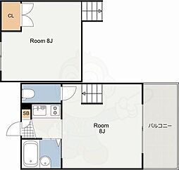 ベルジュネス 2Kの間取図画像
