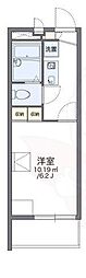 レオパレスアズール加美東 1Kの間取図画像