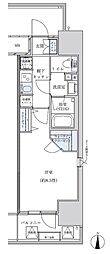 パークアクシス名古屋山王 1Kの間取図画像
