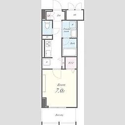 PremiumCourt新栄 1Kの間取図画像