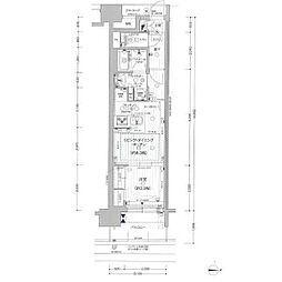 プレサンスロジェ名古屋駅ノースフロント 1LDKの間取図画像