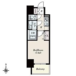 S-RESIDENCEOTOBASHIclarity 1Kの間取図画像