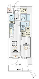 エステムコート名古屋セントリア 1DKの間取図画像
