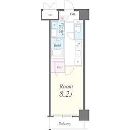 名古屋市営名城線 堀田駅 徒歩1分の賃貸マンション 3階1Kの間取り