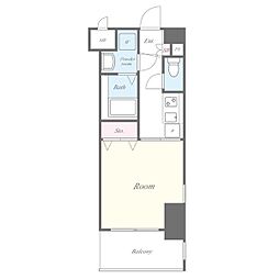 名古屋市営桜通線 高岳駅 徒歩3分の賃貸マンション 5階1Kの間取り