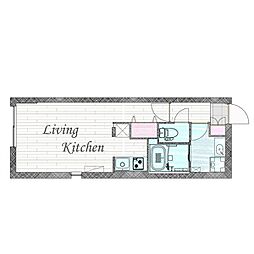 BRANCHECHIYODA ワンルームの間取図画像