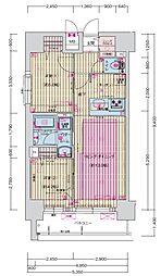 プレサンス丸の内フォート 2LDKの間取図画像