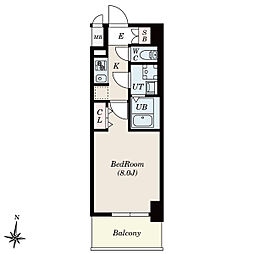 S-RESIDENCE堀田North2 1Kの間取図画像