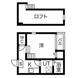 プリマベーラK 1Kの間取図画像