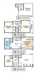 新築分譲戸建 山手 全3棟 C号棟
