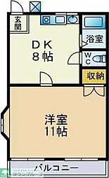 エステート21B 1SDKの間取図画像