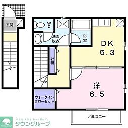 パル大東 1DKの間取図画像