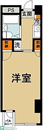 パルティーレ熊谷 1Kの間取図画像