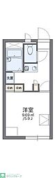 レオパレスクオーレ2 1Kの間取図画像
