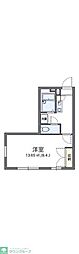 レオパレスパークライフ 1Kの間取図画像