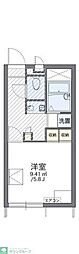 ファミーユ上並榎 1Kの間取図画像
