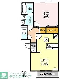 LUMIERE 1LDKの間取図画像