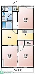 アルパインローズ 3LDKの間取図画像