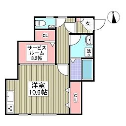 ＡＮＩＭＡＬ　ＫＩＮＧＤＯＭ 2階ワンルームの間取り