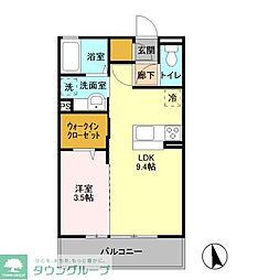 フロンティアファースト 1LDKの間取図画像