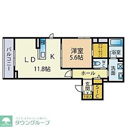 MAISONDEPARC 1LDKの間取図画像