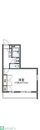 レオパレスGOLDRESIDENCE小鳥 1Kの間取図画像