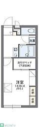 レオパレス桜HILLS 1Kの間取図画像