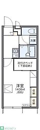 レオパレスハピネス安中 1Kの間取図画像