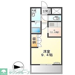 エスペランサ ワンルームの間取図画像