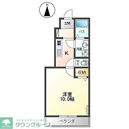 エンタープライズ　ガーデン 1階1Kの間取り