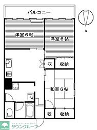 欅マンション 3DKの間取図画像