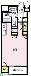 高砂ビル高砂ハイツ ワンルームの間取図画像