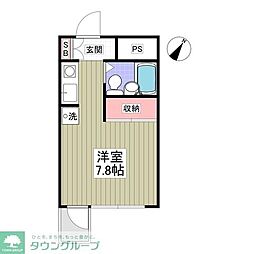 宮前ビル ワンルームの間取図画像