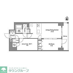 CLASSEUM高崎 1SLDKの間取図画像
