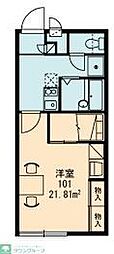 レオパレスみどり 1階1Kの間取り