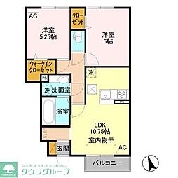 間取図画像 2LDK