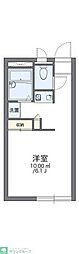 レオパレス欅 2階1Kの間取り