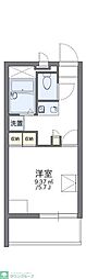 レオパレスルナシャイン2 1Kの間取図画像