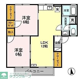 間取図画像 2LDK
