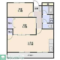 間取図画像 2LDK