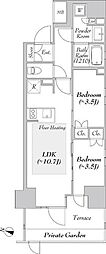 ネベル仙台一番町recent 2LDKの間取図画像