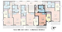 Crescent 台原 1LDKの間取図画像