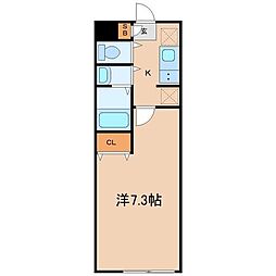 (新築)フォレスタ志波町 1Kの間取図画像