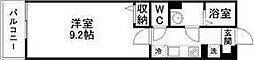 クレールコート1 1Kの間取図画像
