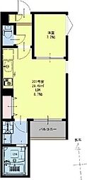 REGALEST長町南MT 1LDKの間取図画像