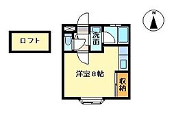 ファインシティーかすみ町 ワンルームの間取図画像