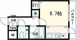 Sumtomizawa ワンルームの間取図画像