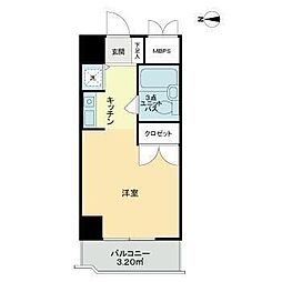ライオンズマンション国分町 ワンルームの間取図画像