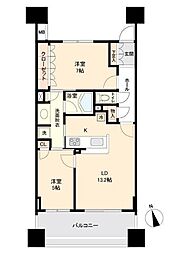 ドゥーエ仙台イースト 2LDKの間取図画像